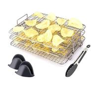 Rejilla for freidora de aire compatible con Ninja Foodi Grill XL, rejilla deshidratadora multicapa, rejilla for tostar y accesorios for freidora de aire.
