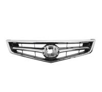 Rejilla Frontal 104-50133 71122SECA02 Parrilla Delantera Aumenta El Flujo De Aire 71121SECA02ZA Para Acura TSX 2006-2008 Parrilla Rejillas Parachoques Delantero(Plata)