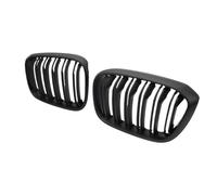 Rejilla Frontal Auto Compatible Con Para X3 G01 G08 Para X4 G02 2018 2019 2020 2021 Rejilla Delantera De Doble Listón Para Coche Rejilla De Riñón Rejilla De Parachoques Delantero Para Coche(Matte Bl