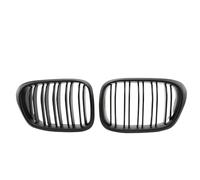 Rejilla Frontal Auto Compatible con Serie 5 E39 525i 528i 530i 540i para M5 1999 2000 2001 2002 2003 2004 Parrilla Delantera De Doble Listón En Negro Mate Brillante(Matte Black)