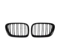 Rejilla Frontal Auto Compatible Con X5 E53 1999 2000 2001 2002 2003 2004 2005 2006 Reemplazo De Rejillas De Riñón De Carreras De Parachoques Delantero Estilo De Doble Línea De Coche(Glossy Black 99-