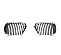 Rejilla frontal cromada negra apta para BMW E39 1997-2003 (525i, 528I, para 530i, 540I, M5) | Piezas de recambio ABS - OE 51137005837/51137005838(Right)
