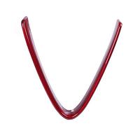 Rejilla Frontal de Fibra de Carbono Cubierta embellecedora en Forma de V Acento Exterior Decorativo para 2017 2020 Rojo Ligero Durable Premium Automotive