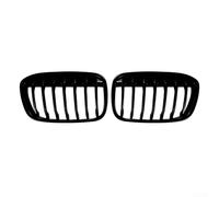 Rejilla frontal de riñón para BMW X1 F48 2015-2019, inserto de parrilla de parachoques superior ABS negro, par de piezas de carrocería de automóvil de repuesto directo de alta resistencia (una línea)
