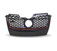 Rejilla Frontal JOM Sport con Trama de Panal, Negra con Borde Rojo