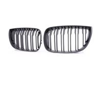 Rejilla frontal línea Para E81 E87 E82 E88 Compatible Con 120i 128i 130i 135i Parrilla De Esquina Afilada Doble Línea Color Riñón Delantero Parrilla