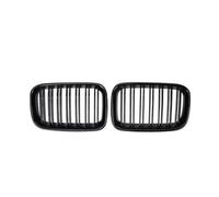 Rejilla frontal línea Para Serie 3 E36 1992 1993 1994 1995 1996 Rejillas Parachoques Delantero Estilo Doble Línea Brillante Parrillas Carreras Individuales Negras Parrilla