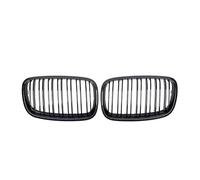 Rejilla frontal línea Para X5 E70 Para X6 E71 2007-2014 Rejillas Parachoques Delantero Completamente Negras Estilo Diamantes Plateados Cromados Listones Dobles Parrilla