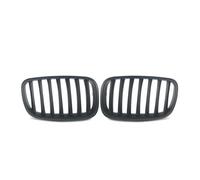 Rejilla frontal línea Para X5 E70 Para X6 E71 2007-2014 Rejillas Parachoques Delantero Completamente Negras Estilo Diamantes Plateados Cromados Listones Dobles Parrilla