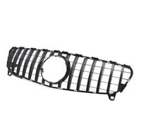 Rejilla Frontal Para Benz Clase A W176 A250 A200 A45 Para AMG 2016-2018 GT Style Car Parachoques Delantero Racing Grille Capó(Negro)