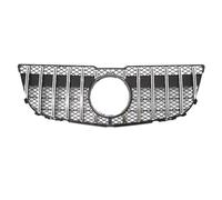 Rejilla Frontal Para Benz GLK X204 13-15 GLK250 GLK300 GLK350 Rejillas Carreras Delanteras Cromadas Rejilla Parachoques Delantero Estilo Para BGTR Coche Parrilla(GT-Silver WNet)