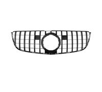Rejilla Frontal Para Benz Para GLS Clase X166 2016+ Parrilla Central Cromada Negra GT S Estilo Coche ABS(Glossly Black)