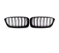 Rejilla Frontal Para BMW Serie 3 F30 F31 2012-2018 Parrillas Delanteras Tipo Riñón Con Doble Listón Negro Brillante(Gloss Black)