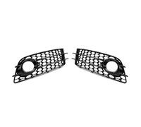 Rejilla Frontal Para Faros Antiniebla Y Cubierta De Malla Para A4 B8 S-L S4 Modelos Renovados 2008-2012(Glossy Black)