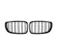Rejilla Frontal Para Serie 1 E81 E82 E87 E88 2007-2011 Parachoques Delantero Cromado Negro Rejilla Estilo Diamantes Rejilla Negra Brillante Coche Parrilla(Glossy Black A)