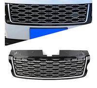 Rejilla Frontal Parrilla Auto Malla Parachoques Delantero Para Range Para Rover Para Vogue L405 2013-2017 Rejillas Parachoques Delantero(Negro plata)