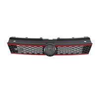 Rejilla Frontal Parrillas Nido Abeja Parrilla Parachoques Delantero Coche Para VW Para Polo 6R 2009-2014 Rejillas Parachoques Delantero(Línea roja)
