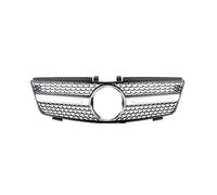 Rejilla Frontal Rejillas Parachoques Superior Carreras Delanteras Coche Para Benz W164 ML-Class ML280 ML320 ML350 ML420 ML500 2005-2011 Rejillas Parachoques Delantero(Silver 1)