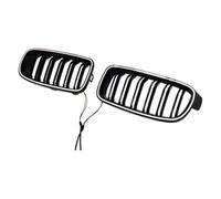 Rejilla Frontal Tipo Riñón Para F30 F31 320i 330i 335i 3 Series 2013-2018 Rejilla De Carreras De Doble Listón Negro Brillante Con Luz Parrilla Delantera Para Auto