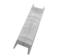 Rejilla giratoria de acero inoxidable 304 para carne de pescado, red de alta resistencia, herramienta de cocina al aire libre, cubo de fuego, fácil de limpiar, plateado, 52 x 11,5 cm
