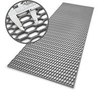 Rejilla grande Racing tuning, 40 x 120 cm, plástico ABS, panal en colores RAL (gris oscuro RAL 9023)