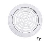 Rejilla ION PURE de drenaje para sumidero - diseño circular reforzado - fabricada en ABS técnico resistente al cloro y rayos UV