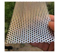 Rejilla metálica expandida, Tamaños múltiples de la plata 0.8m m hoja metal perforada del acero inoxidable 304 for rejilla ventilación y DIY(10mm Mesh,35x35cm)