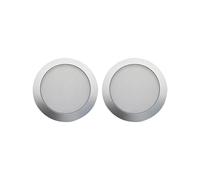 Rejilla para altavoz de techo, rejilla de audio integrada de 4 pulgadas (plateada)