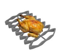 Rejilla para asar de silicona para horno, parrilla para asar - Rejilla para asar al horno para sartén de pavo,Gadget para cocinar al vapor resistente a altas temperaturas, herramienta antiader