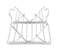 Rejilla para asar pavos - Bandeja de horno ajustable de acero inoxidable | Estante en forma de V de grado alimenticio - Inserto resistente para asar carne de pavo, carne de res, hornear y cenas de
