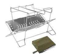 Rejilla Para Barbacoa Soporte Plegable de Acero Inoxidable Para Fogatas de