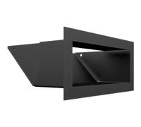 Rejilla para chimenea, color negro, 9 x 20 KRATKI