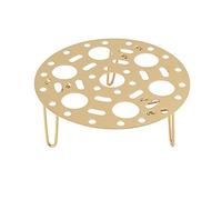 Rejilla para cocinar al vapor, bandeja multifunción de acero inoxidable para cocinar al vapor, rejilla para cocinar al vapor en casa, restaurante y cocina (Gold)