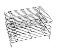 Rejilla para enfriar galletas - Acero al carbono de 9,45 x 2,56 pulgadas, bandeja para secar - Aparatos de cocina apilables para cocina, hogar y comercial