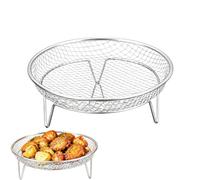 Rejilla para Freidora de Aire Bandeja Apilable Acero Inoxidable Parrilla, | Recambio de rejilla para freidora de aire Para Fiesta Camping Picnic Barbacoa Exterior Piso Casa Coci