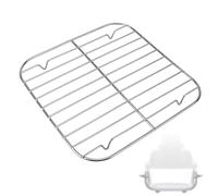 Rejilla para Freidora de Aire Ninja Crispi, Accesorios Acero Inoxidable Compatible con Recipientes Vidrio Ninja Crispi de 2,5 y 4 Cuartos Apta para Lavavajillas (Plateada)