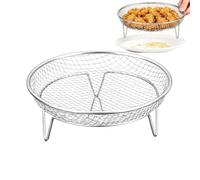 Rejilla para Freidora de Aire Soporte Apilable en Acero Inoxidable Elevado | Recambio de rejilla para freidora de aire Para Fiesta Camping Picnic Barbacoa Exterior Piso Casa Cocina