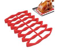 Rejilla para horno | Rejilla para pollo y carne, bandeja de horno fácil de limpiar para dulces, pollo, pescado, verduras, pizza, carne, para enfriar, cocinar al vapor, cocinar a la parrilla y freír