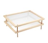 Rejilla Para Secar Pasta Con Red - Secadora De Condimentos Para Alimentos De Madera | Apilable Y Desmontable | Estante Abierto Para Almacenamiento De Frutas | Diseño De Circulación De Aire | Organizad
