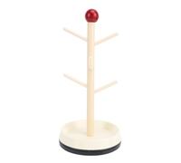 Rejilla para secar tazas con bandeja de drenaje | Organizador de encimera de madera maciza para tazas/botellas/cosméticos | Soporte para escurridor de agua Secure Grip para cocina (Style 2 (105x52cm