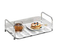 Rejilla para Secar Tazas con Diseño Transparente y Gran Capacidad para Almacenamiento en la Encimera de la Cocina, Material Plástico Duradero y Fácil Instalación (Blanco de una sola capa)