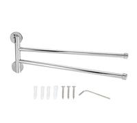 Rejilla para Toallas, Percha de Toalla bañera de baño montada en la Pared de 360 Grados a Prueba de Acero Inoxidable toallero de baño de Acero Inoxidable para el SPA para el Hotel (2 Golpes)