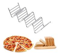 Rejilla para tortillas, rejilla para alimentos de acero inoxidable de cuatro ondas, fabricada en acero inoxidable, adecuada para tortillas, sándwiches y salchichas