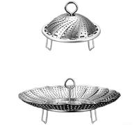 Rejilla para vapor para acero Inoxidable 304 Plegable Expandible | plegable, colapsa plano, ahorra espacio cajón, para ideal cocinas pequeñas, guarda fácil