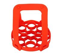 Rejilla para vaporizar huevos de silicona |Protector de 9 orificios - Eslinga para olla a presión/almohadilla aislante térmica |Apto para lavavajillas y fácil de mantener (Red)