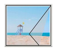 Rejilla Para Ventana Mosquitera, 65x125cm FáCil InstalacióN Adhesiva, Ventana Mosquitera, El Aire Puede Fluir Libremente, Para Ventanas De BalcóN, Ventanas De Terraza, Negro