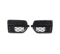 Rejilla Parachoques Central Delantero Para Land Para Rover LR4 Discovery 4 2010 2011 2012 2013 2014 2015 2016 2 Rejillas Ventilación Laterales ABS En Negro Brillante
