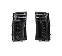 Rejilla Parachoques Central Delantero Para Land Para Rover Para Range Para Vogue L322 2010-2012 Rejilla Ventilación Lateral Decoración Parrilla Parachoques Delantero(Todo negro)