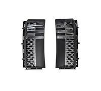 Rejilla Parachoques Central Delantero Para Land Para Rover Para Range Para Vogue L322 2010-2012 Rejilla Ventilación Lateral Decoración Parrilla Parachoques Delantero(Grey silver)