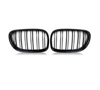 Rejilla Parachoques Central Delantero Parrilla Delantera Tipo Riñón Para F01 F02 740i 750li 760li 4D 2009-2015 Color Negro Brillante Con Doble Línea Parachoques